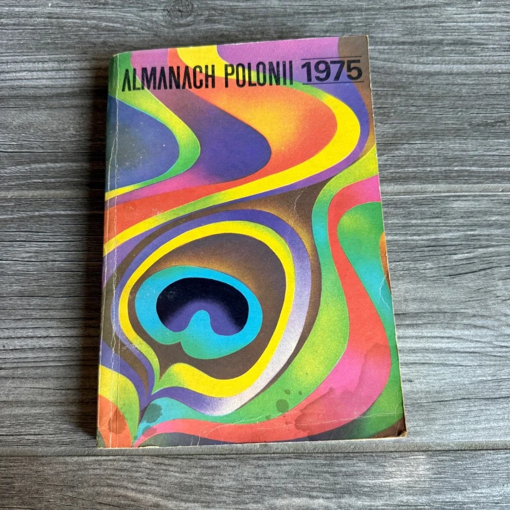 Almanach‎ Polonii 1975 Polish Yearbook Vintage Retro Psychedelic Cover Art